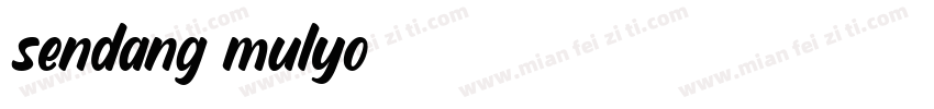 sendang mulyo字体转换